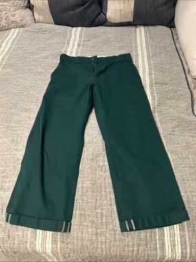 Dickies Forest Green Wide Leg Chinos